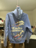 Women’s Sz. XS Dandy Endless Summer Oversized Lux Hoodie Vintage Washed Blue NWT