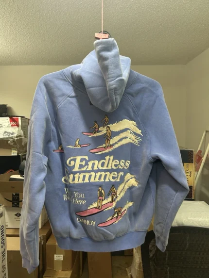 Women’s Sz. XS Dandy Endless Summer Oversized Lux Hoodie Vintage Washed Blue NWT
