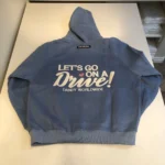 Dandy Women’s Let’s Go On A Drive Oversized Lux Hoodie Blue S