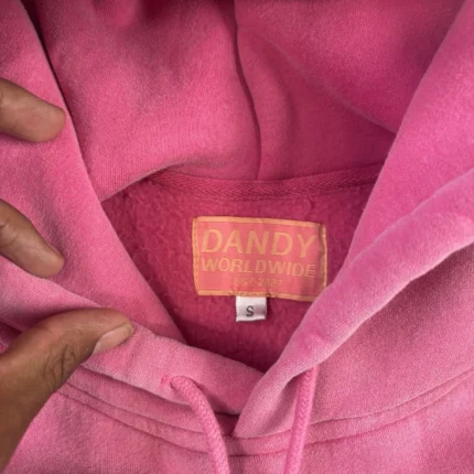 Dandy Worldwide Let's Watch The Sunset Pink Pullover LS Fleece Hoodie Men's S