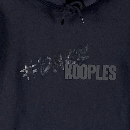 The Kooples Hoodie Mens L Black Dark Streetwear Gym Workout Dandy Rock French