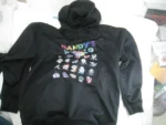 Haloo Adult L Dandy's World hoodie BLACK 100% cotton 29" height (fits like M)