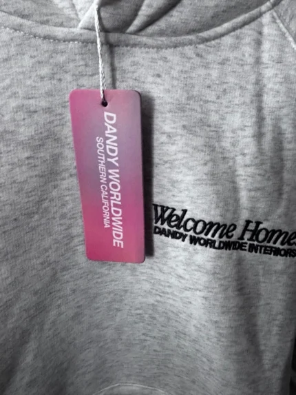 Dandy Worldwide Interiors Hoodie In Heather Gray Size XS NWT