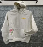 New DANDY Worldwide Gift Giving 2 Sided Embroidery Hoodie Grey Size Small